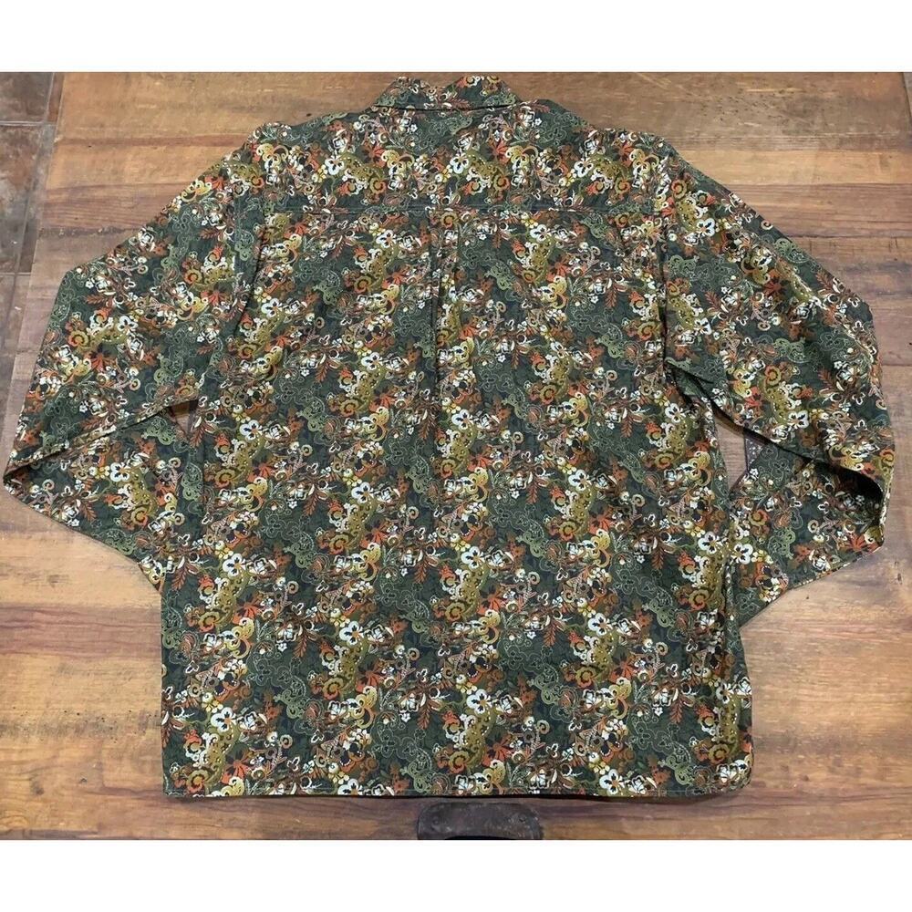 Tuttle Men's Long Sleeve Shirt Button Front Long Sleeve Floral Size Medium - Picture 3 of 3